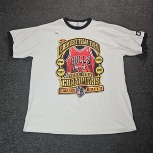 Vintage Starter 1996 Chicago Bulls Shirt XL NBA Championship Locker Room Jordan